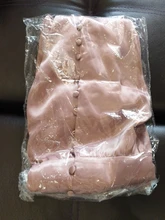 A-Line Dress V-Neck Spring Bishop-Sleeve Satin Simplee Chic Elegant Vintage High-Waist