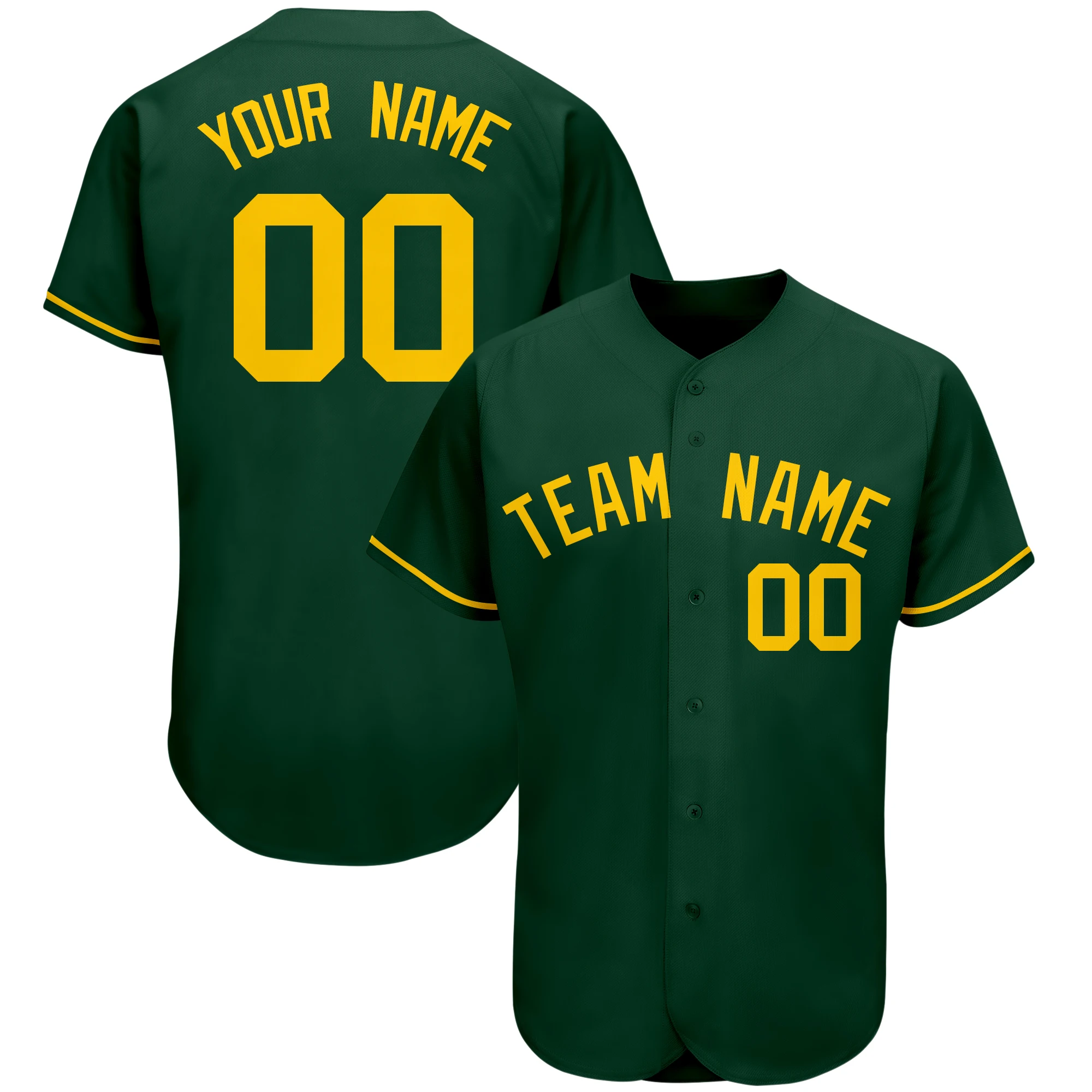Baseball Jersey Full Sublimated Team Name&Numbers Button-down Soft Mesh Washable Tee Shirts for Adults/Kids Outdoors