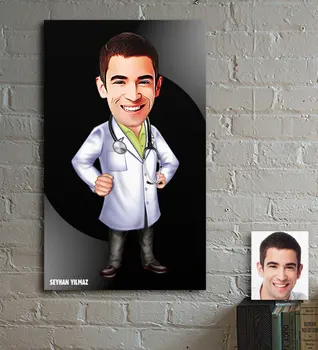 

Personalized Mr Doctor Cartoon Wooden Table-4