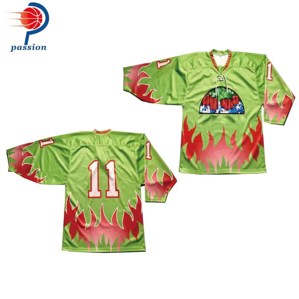 

MOQ 10pcs $35 Each Custom Teamwear New Unique Sublimated 5XL Oversized Ice Hockey Jerseys for Club Teams