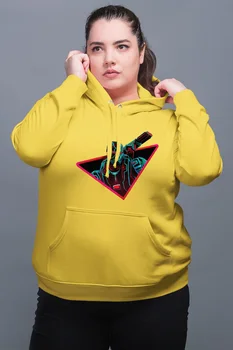 

Angemiel Wear War Machine Yellow Women 'S Hooded Sweatshirt