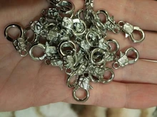 30 cierres de langosta de Metal de 16mm para collares pulseras ganchos Cierre de cadena accesorios artesanales para la fabricación de joyas DIY