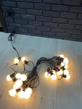 Bulb-String-Lights Globe Garland Cafe-Decoration Christmas Holiday IP65 Outdoor Waterproof