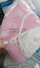 Mascarillas FFP2 para adultos, máscara facial KN95 de 5 capas con filtro, color rosa, 20-200 Uds.