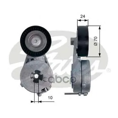 T39122_ролик Натяжной С Механизмом Натяжения! Audi A4/A5/Q5, Vw Amarok 2.0 Tsi/Tfsi 08 Gates T39122 Gates арт. T39122