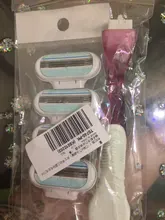 Cabezales de afeitado de 3 cuchillas, máquina de afeitar para el cuidado de la piel, recortador de pelo corporal reemplazable, accesorios de depilación, 4 unids/lote