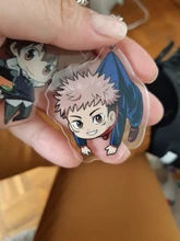 Llavero acrílico transparente de doble cara de dibujos animados, jujutsu, kaisen