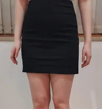 Women Skirt Vintage Stretchy High-Waist Female Pencil Solid 3-Color S-L Split Bodycon
