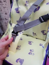 Bolsa útil para silla de comedor de bebé, asiento portátil de tela Oxford a prueba de agua, cinturón plegable para viaje infantil, silla alta de alimentación