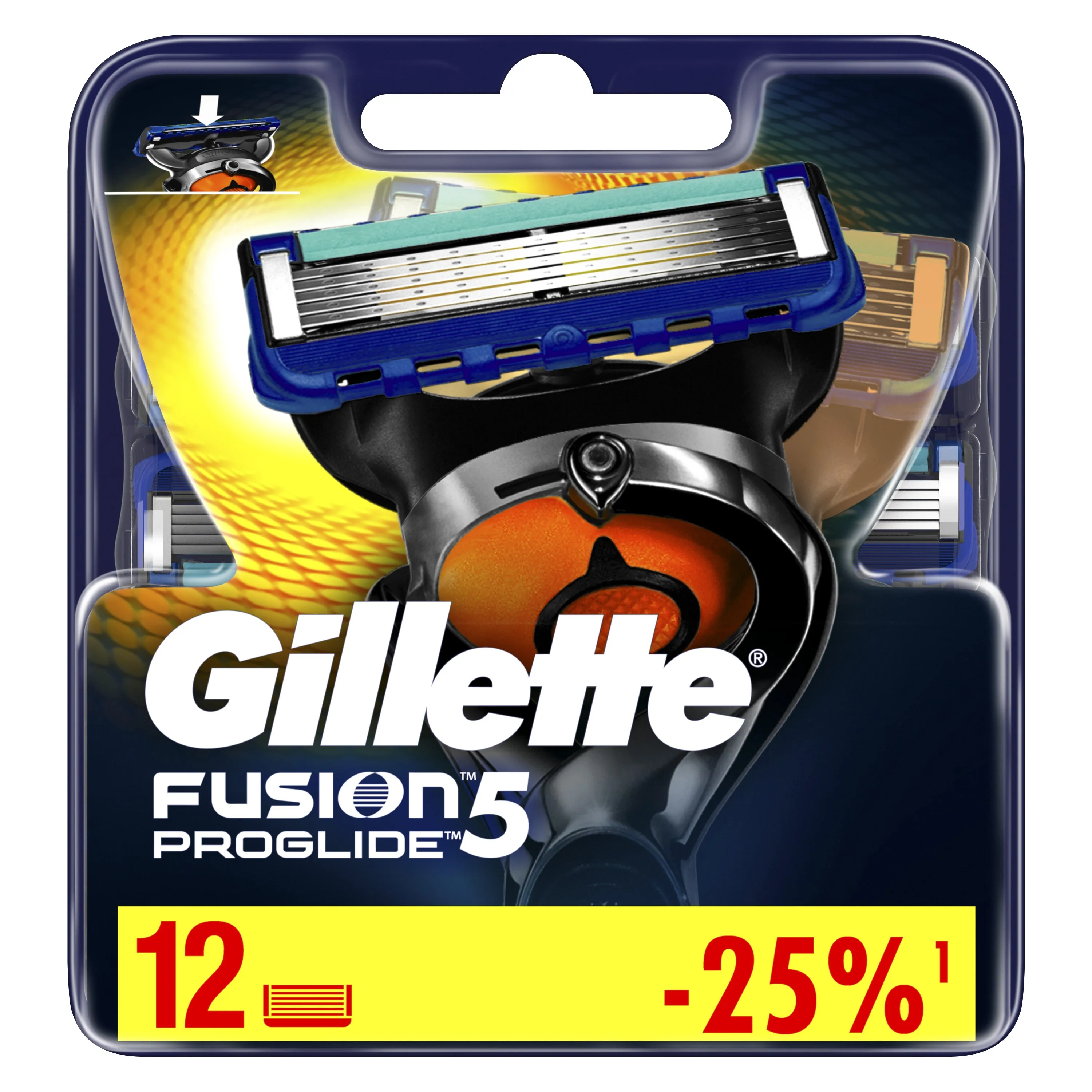 Сменные картриджи для Gillette Fusion ProGlide 12 шт | Красота и здоровье