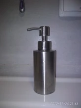 Soap-Dispenser Pump-Bottle Detergent Round-Shampoo Foam Stainless-Steel Bathroom Kitchen