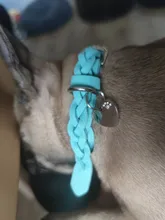 Dog-Collar Engraved Name-Tag Braided Dog Puppy Dogs Small Personalized Free-Bell 