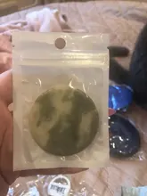 Pegamento para extensión de pestañas, 1 unidad, piedra de Jade redonda, soporte adhesivo, almohadilla de pegamento para pestañas, paleta, herramienta de maquillaje