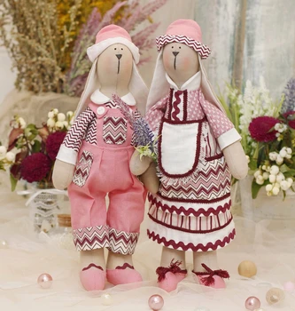 

Set for sewing textile doll HappyMade Ш113 "Bunnies Evan and Sophie"