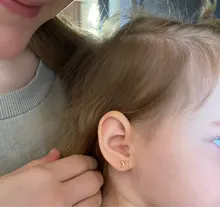 Modian nuevo 2021 sólida plata 925 rosa dorado Luna, pendientes para las mujeres de moda pequeños exquisita joyería Bijoux