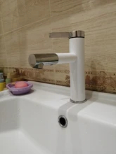 Faucet Bathroom Tap-Crane Aerator Bath-Sink Frap White Cold And Painting Spray with F1052-14/15