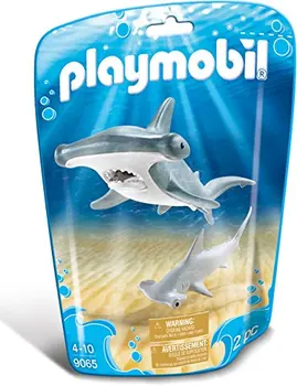 

Playmobil-9065 hammer shark and baby, gray, white Color (9065)