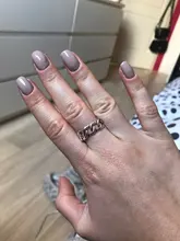 Anillo de Plata de Ley 925 con abertura plateada para mujer, cadena de bloqueo grande, estilo antiguo