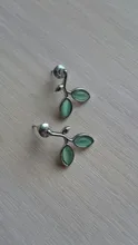 Mori-pendientes de rama de árbol para mujer, pendientes pequeños de ojo de gato, verde dulce, estudiantes, joyería, regalos de fiesta, gran oferta