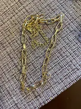 Cadena de eslabones retro para mujer, collar de exageración, gargantilla de oro fashi