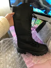 Alto rodilla botas de Pu tacones altos para las mujeres zapatos de moda 2020 primavera otoño zapatos de mujer de talla grande 35-43