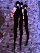 Mydiva 8-34 36 38 40 pulgadas, mechones de pelo brasileño ondulado cabello humano liso 100% 3/4 mechones extensiones de cabello Remy de Color Natural