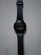 XINJIA-Reloj parlante para mujeres y hombres ciegos, pulsera de deporte informal para personas mayores o con discapacidad visible, con nuevo modo digital para dar el tiempo en italiano, árabe, ruso y coreano