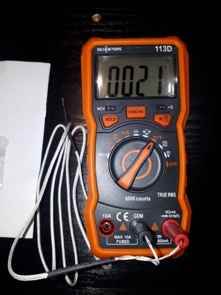 Отзыв о товаре Цифровой мультиметр RICHMETERS 113D 113A, Бесконтактный индикатор напряжения, автоматический выбор диапазона, 6000 отсчетов, измеритель напряжения с фонасветильник ком, подсветильник кой, TRUE RMS от пользователя K***k