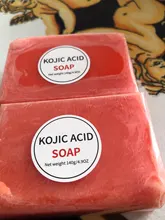 Jabón blanqueador de Ácido Kójico, jabonera que aclara la piel de la cara, con cubierta negra oscura