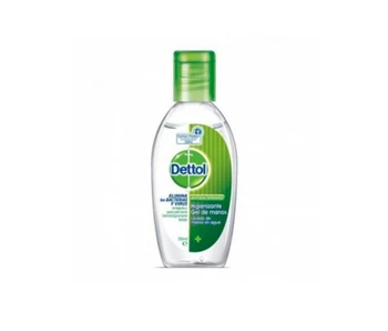 

Dettol Antibacterial Hand gel 50ml disinfects without soap no water your hands 50ml