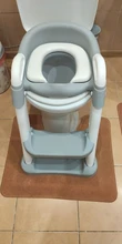 Asiento para orinal plegable para bebés, silla con respaldo de entrenamiento, con escalera para dar pasos, taburete para niños y niñas, inodoro seguro