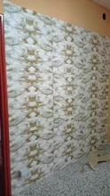 Marble Wallpaper Stickers Bedroom Self-Adhesive Waterproof Home 3D 10pcs for 77x70cm