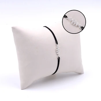 

Handmade Black Women Silver Bangle Skybco0902