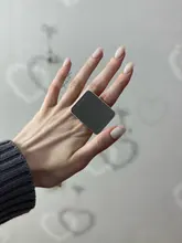 Profesional de acero inoxidable mezclados paleta ajustable anillo uñas arte cosmético base de maquillaje Gel mezclar pintura de herramienta de la manicura