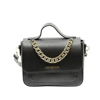 

LOVE Natural Grain Pu Handbag Black