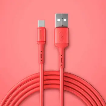 

Fast Charge Data Cable 5A Mobile Phone Data Cable Color Liquid Soft Silicone Data Cable For Apple Android