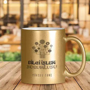 

Personalized Professional Information Processing In Charge Of Gilded Mug Cup