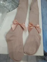 YWHUANSEN-medias de algodón con lazo para niños, pantimedias de bebé de 0 a 10 años, Primavera, Otoño e Invierno