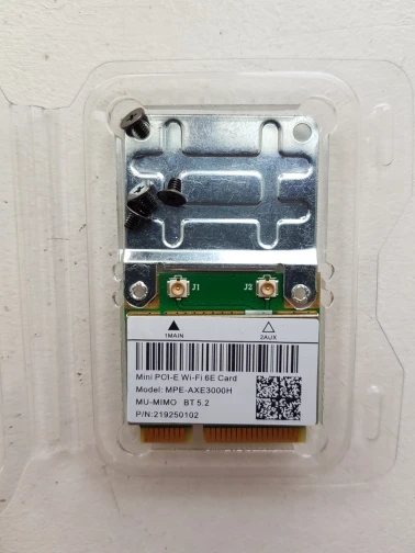 Отзыв о товаре Беспроводной адаптер Wi-Fi 6, 3000 Мбит/с, Mini PCI-E карта Bluetooth 5.0 Wlan для ноутбука Wi-Fi карта 1/802 AX/ac 2,4 ГГц/5 ГГц MU-MIMO Windows 10 от пользователя S***k