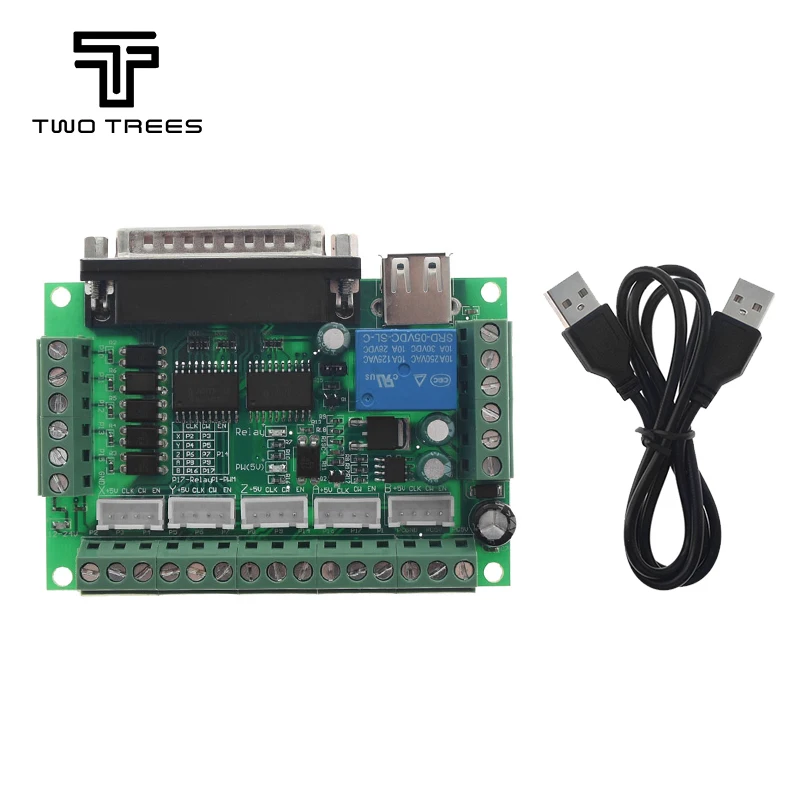 TWOTREES – machine à graver MACH3, panneau de dérivation CNC à 5 axes avec coupleur optique pour contrôleur dentraînement de moteur pas à pas