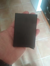 BONAMIE-cartera de aluminio delgada con elasticidad trasera, tarjetero de identificación, Mini RFID, Pop-up automático