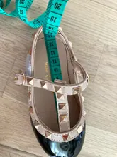 Sandalias de cuero con remaches para niñas, zapatos planos de baile, de princesa, nude, 2020