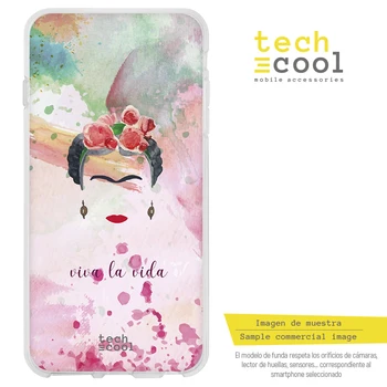 

FunnyTech®Silicone stand case for IPhone 6/IPhone 6S Frida Background Colores Characters designs selection art illustration 3