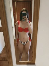 Bañador de banda con volantes de encaje a rayas para mujer, traje de baño de realce, conjunto de Bikini de copa de sujetador, traje de baño de corte alto, F72