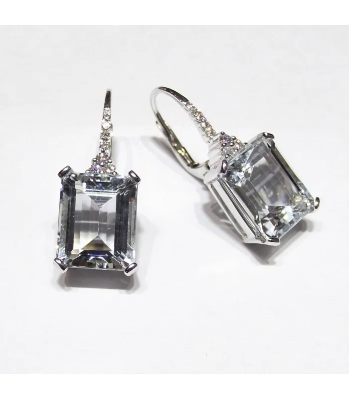 Серьги DAVITE& DELUCCHI 18KT GOLD SHINING 0, 16CT морская вода 9, 10CT BAM0113