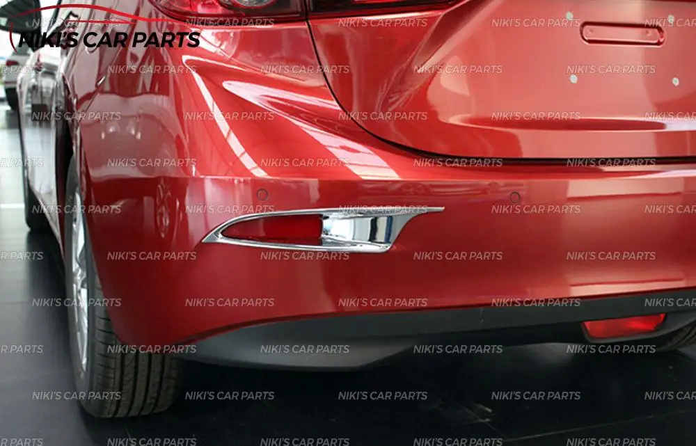 Чехлы для задних противотуманных фар чехол для Mazda 3- ABS пластик хром 2 шт. литье украшение Тюнинг Автомобиля