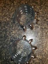 Punk Rock gótico puntiagudo hacen picos remache cono pendientes brazalete de cuero ancho brazalete pulseras brazalete de encanto de moda joyería Unisex