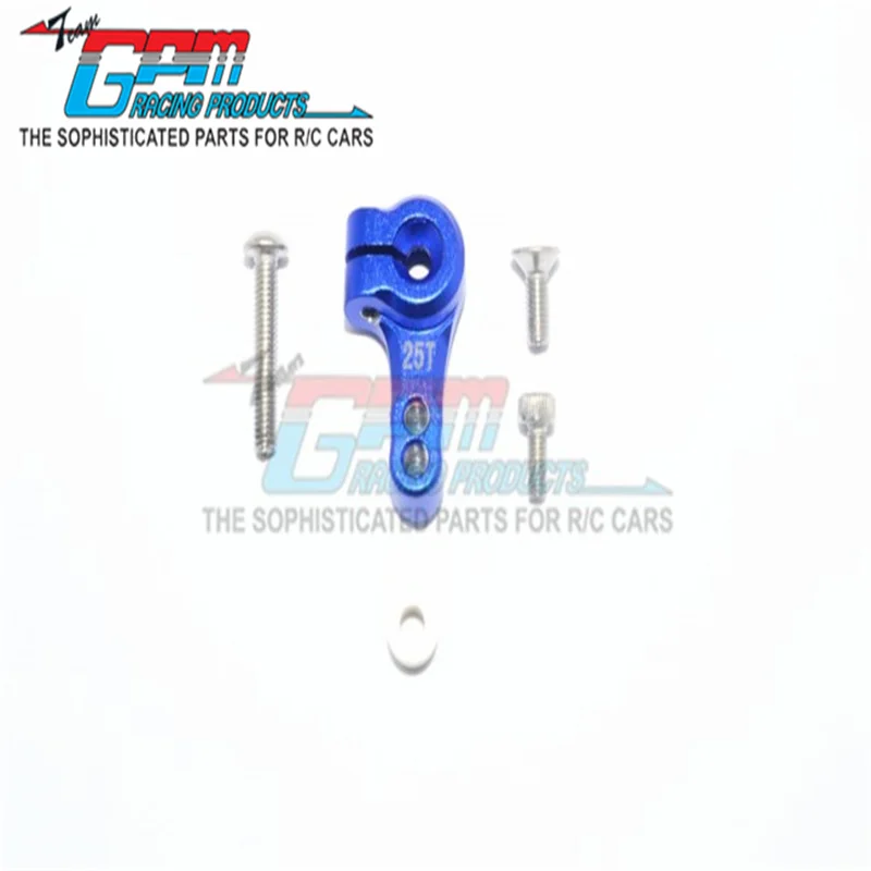 GPM ALUMINUM ADJUSTABLE 25T SERVO HORN 5PC SET FOR TRAXXAS SLASH 4X4