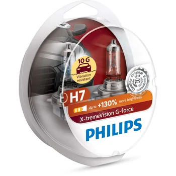 

Kit halogen bulbs Philips H7 12V 55W X-tremeVision G-Force, color temperature 3500K [Philips 12972XVGS2]