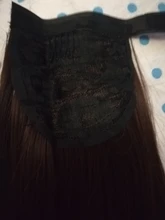 MANWEI-Extensiones de cabello para dama, extensor de pelo sintético de 24, de coleta natural largas y lisas, 60g por pieza, no teñible